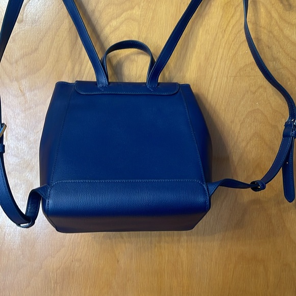 Kate Spade Navy Leather Back Pack - Picture 6 of 7